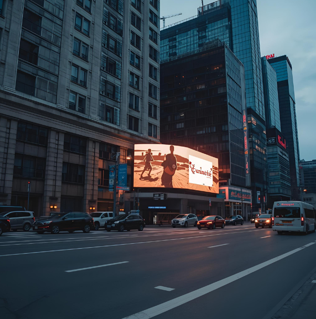 Videowall an Straße