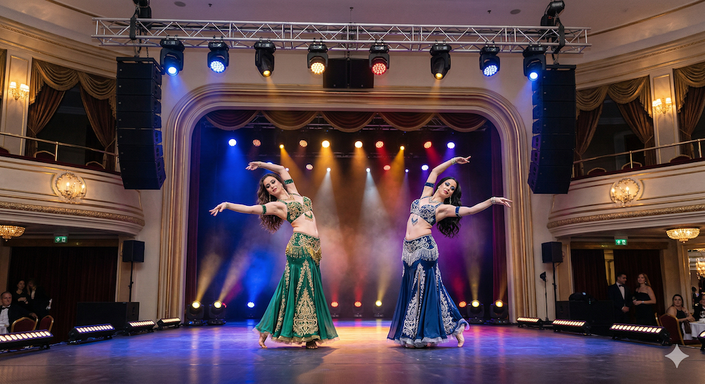 Doğum günü partisinde dansöz performansı — profesyonel dansöz kiralama hizmeti