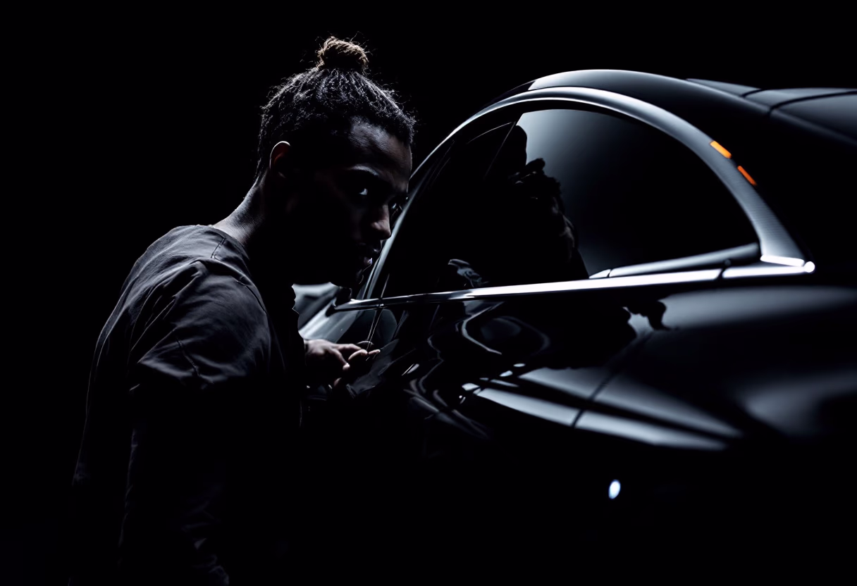 image of a person entering a vehicle