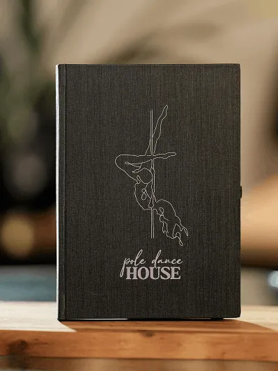Pole Dance House Shop Notes A5 Crni Logo