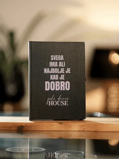Pole Dance House Shop Notes A5 Crni Citat