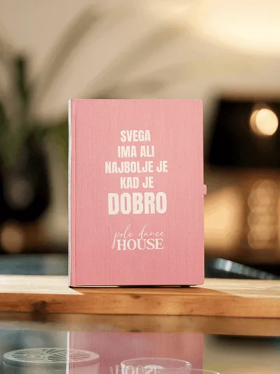 Pole Dance House Shop Notes A5 Roze Citat