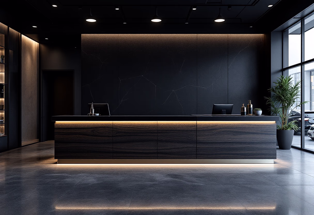 image of interior features (for an auto dealership)