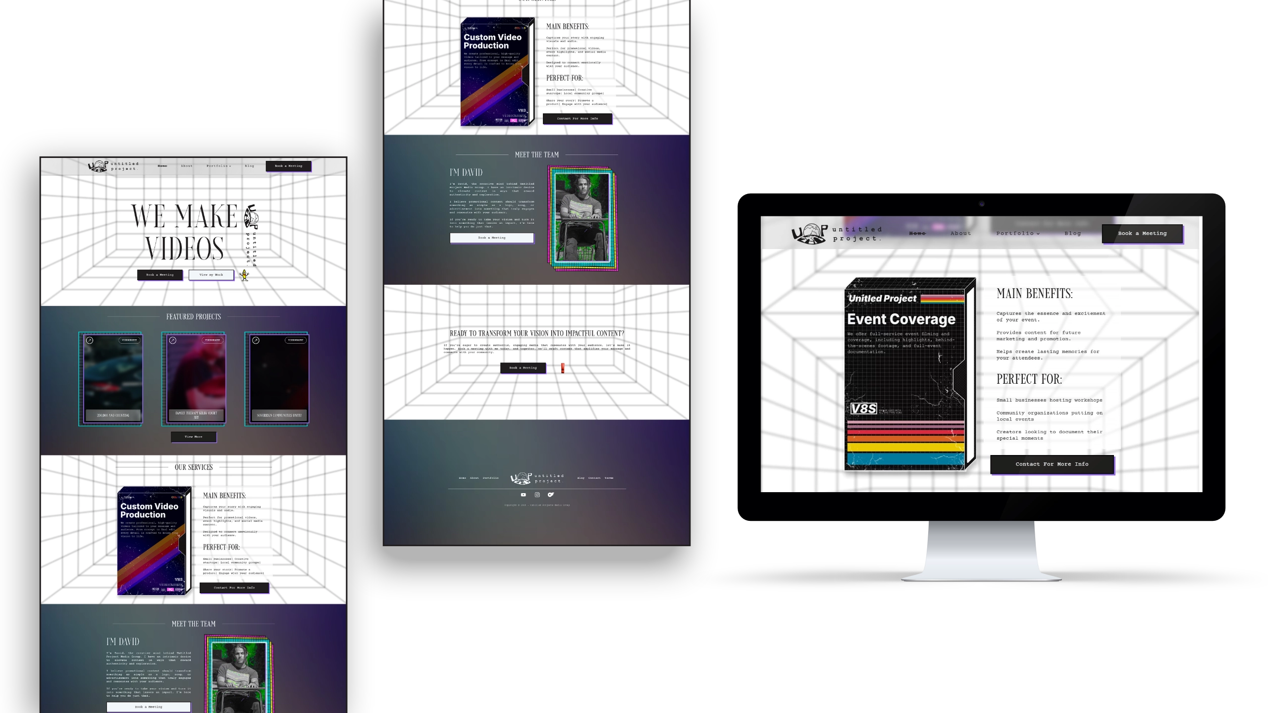 Website preview mockups