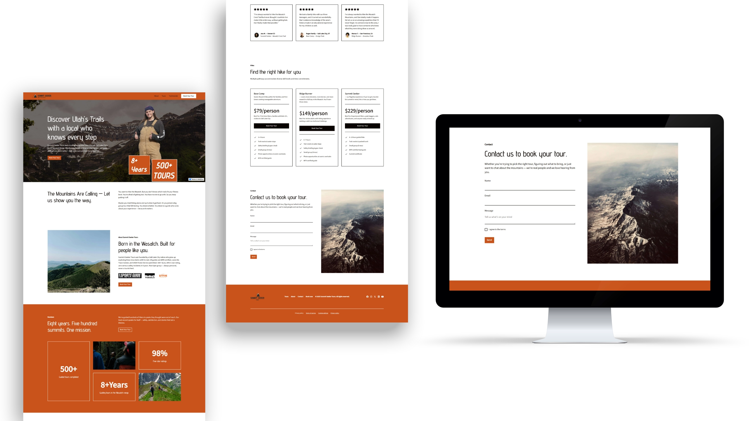 Website preview mockups