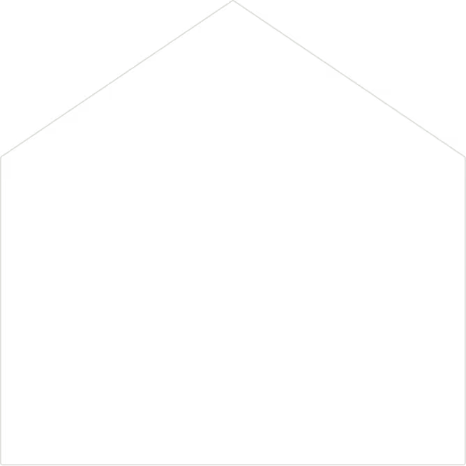 Simple black outline of a house shape with a pointed roof and square base.