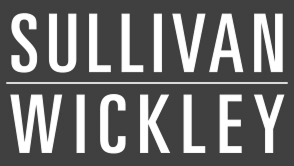 SULLIVAN WICKLEY text logo with an underline between the words on a dark background.