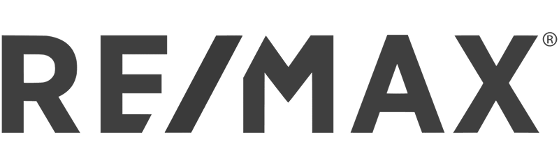 RE/MAX real estate company logo with the letters RE, a forward slash, and MAX.
