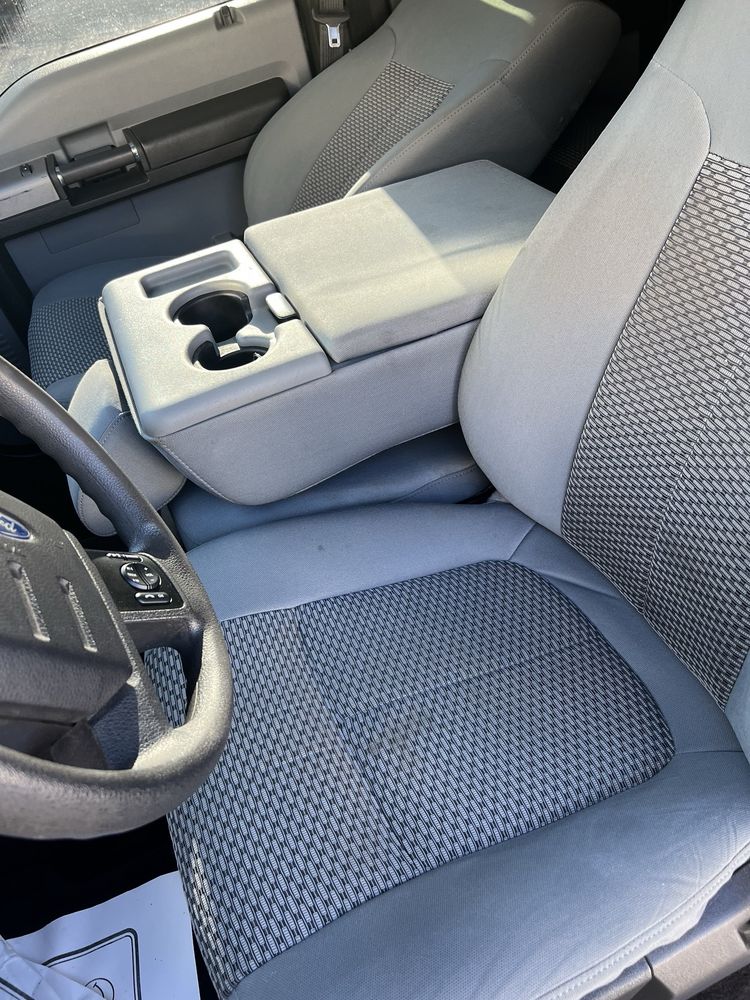 The front seat of a car