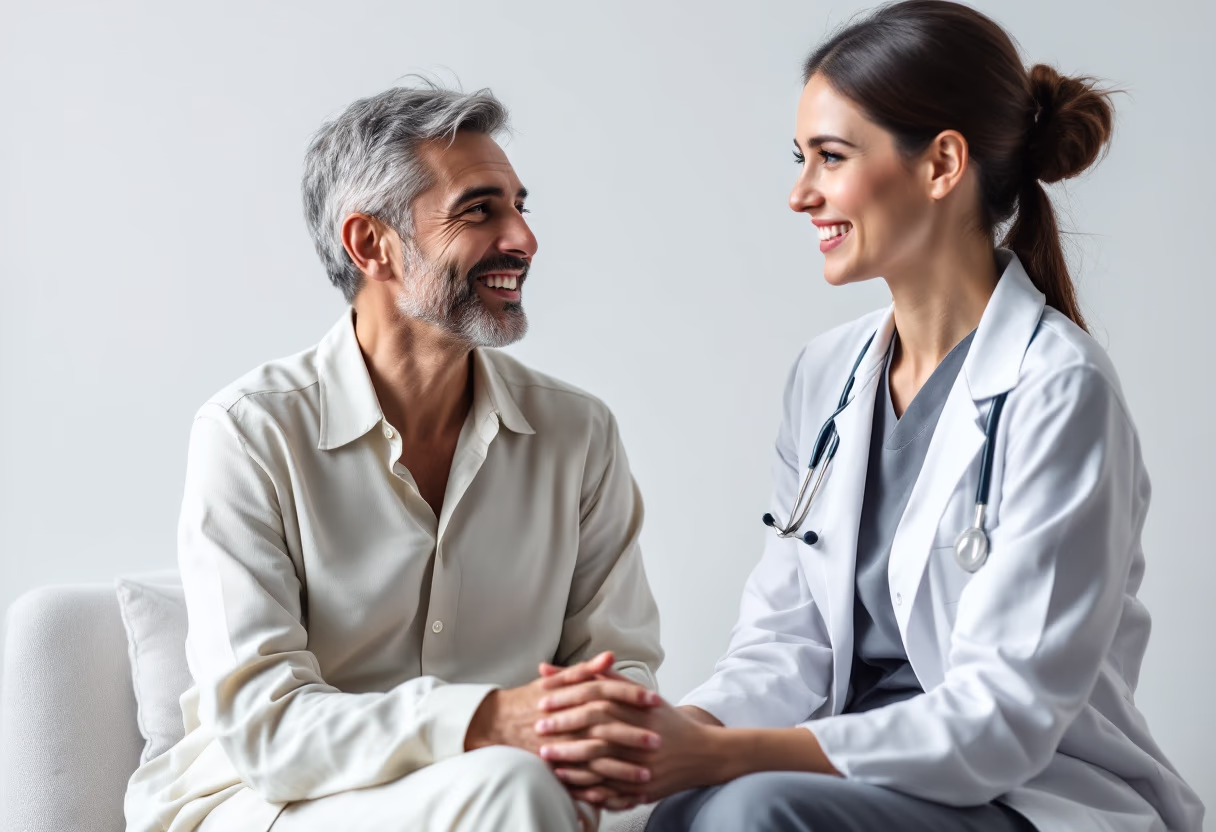 image of a patient receiving treatment for a medical clinic