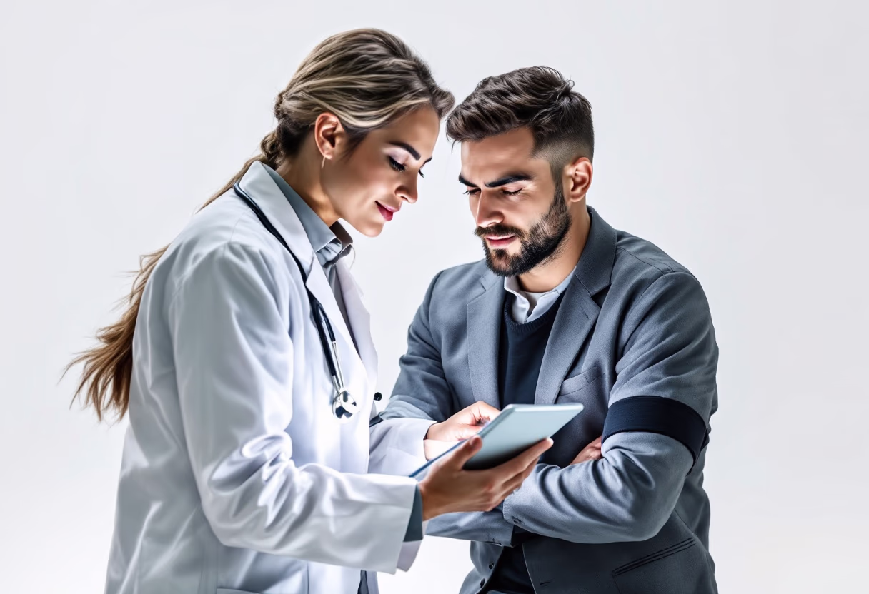image of a doctor with a patient
