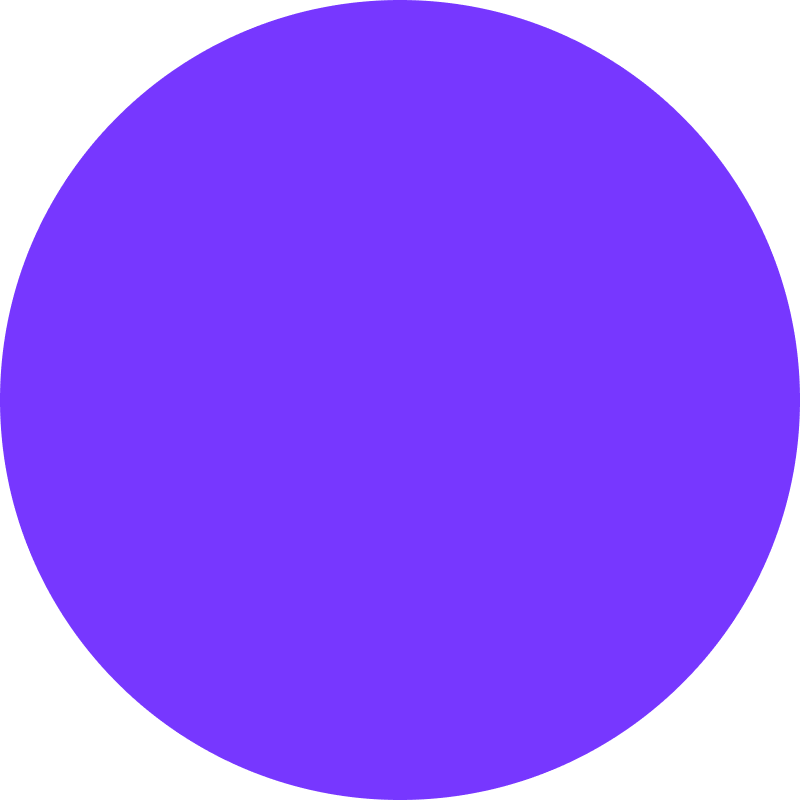 Solid purple circle on a transparent background.