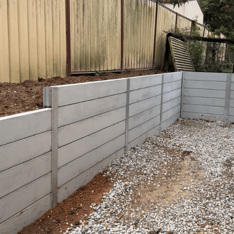 Concrete Sleeper Wall