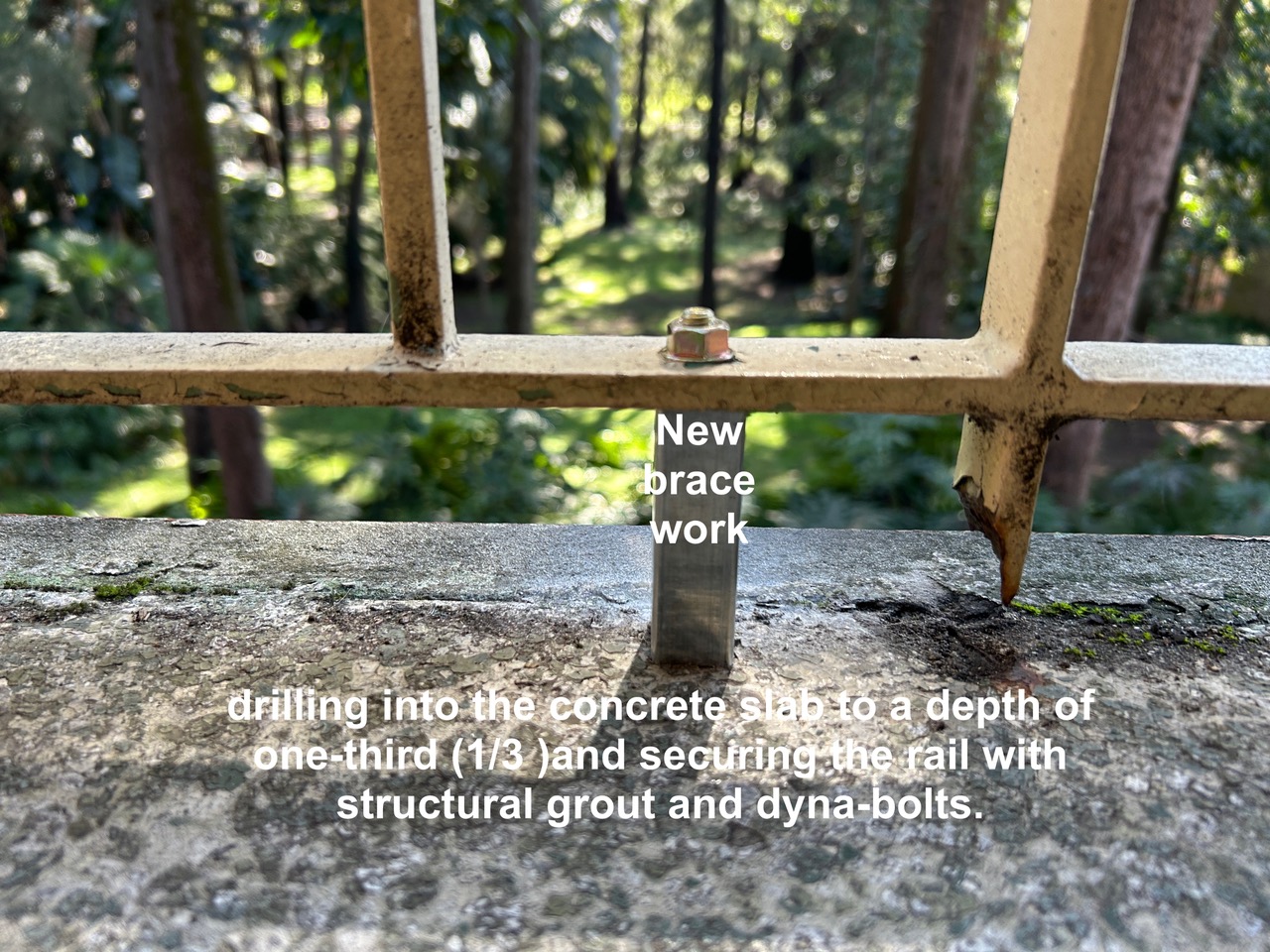 Balustrade Post Reinforcement