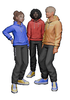 Group of Sonix 3D avatars