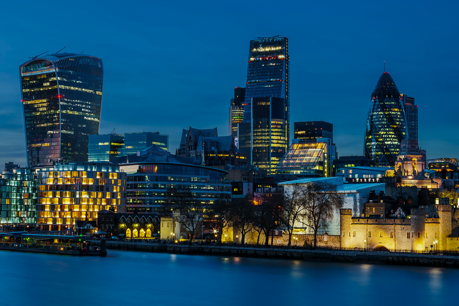 UK Skyline in background