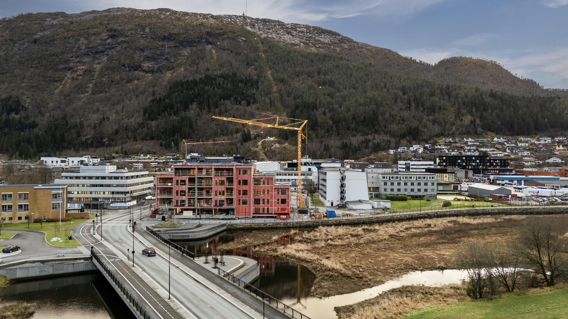 - Prosjektet ligg sentralt til med landlig utsikt mot nord - 