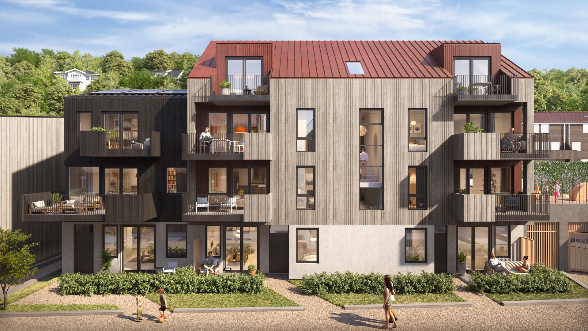 Kun én leiligheten igjen i Hus F.
