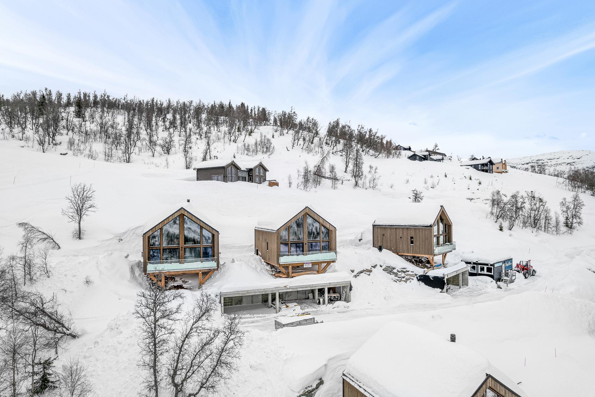 Velkommen til Rindabotn fjelltun. Nye hytter i snøsikre omgjevnader.