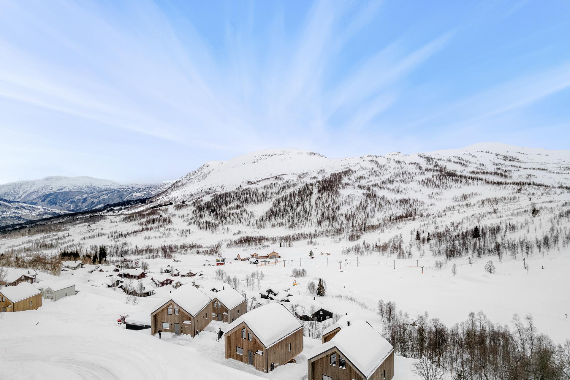 ... med ski-in, ski-out.