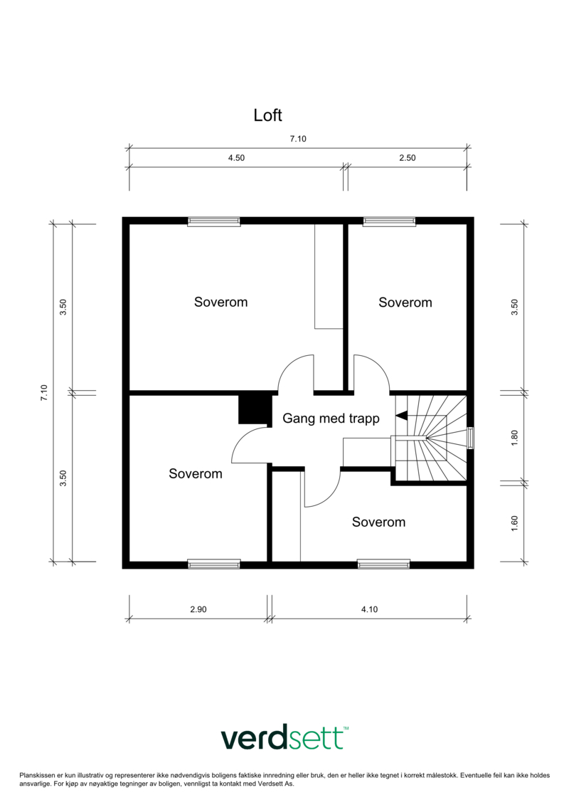 - Plantegning loft - 