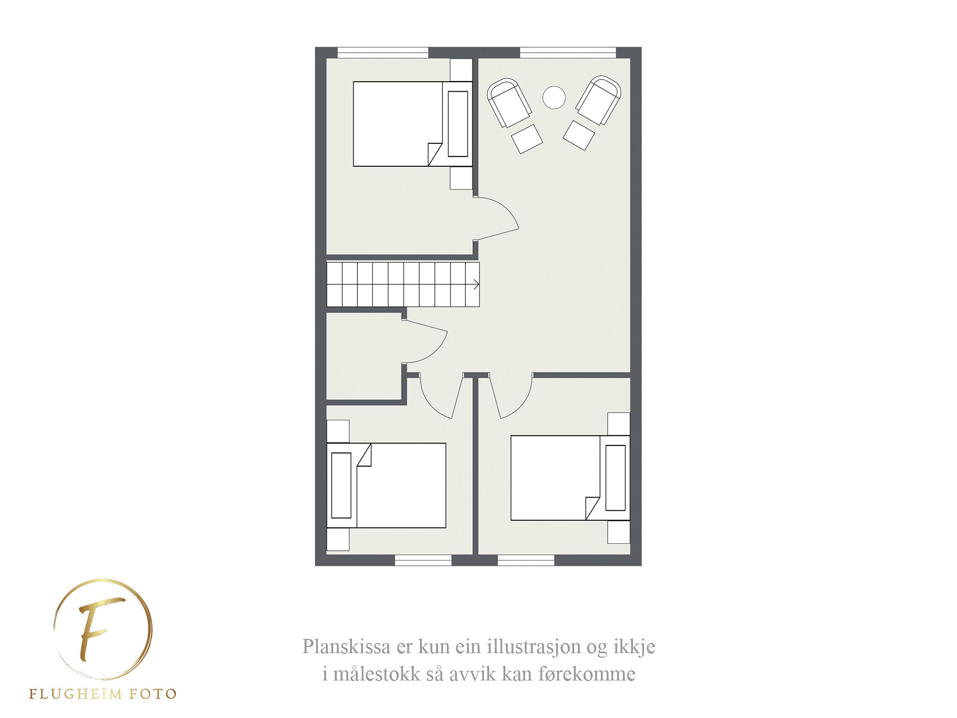 Planteikning loft.