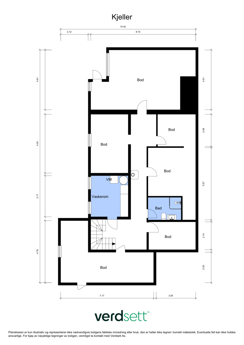 - Plantegning Kjeller - 
