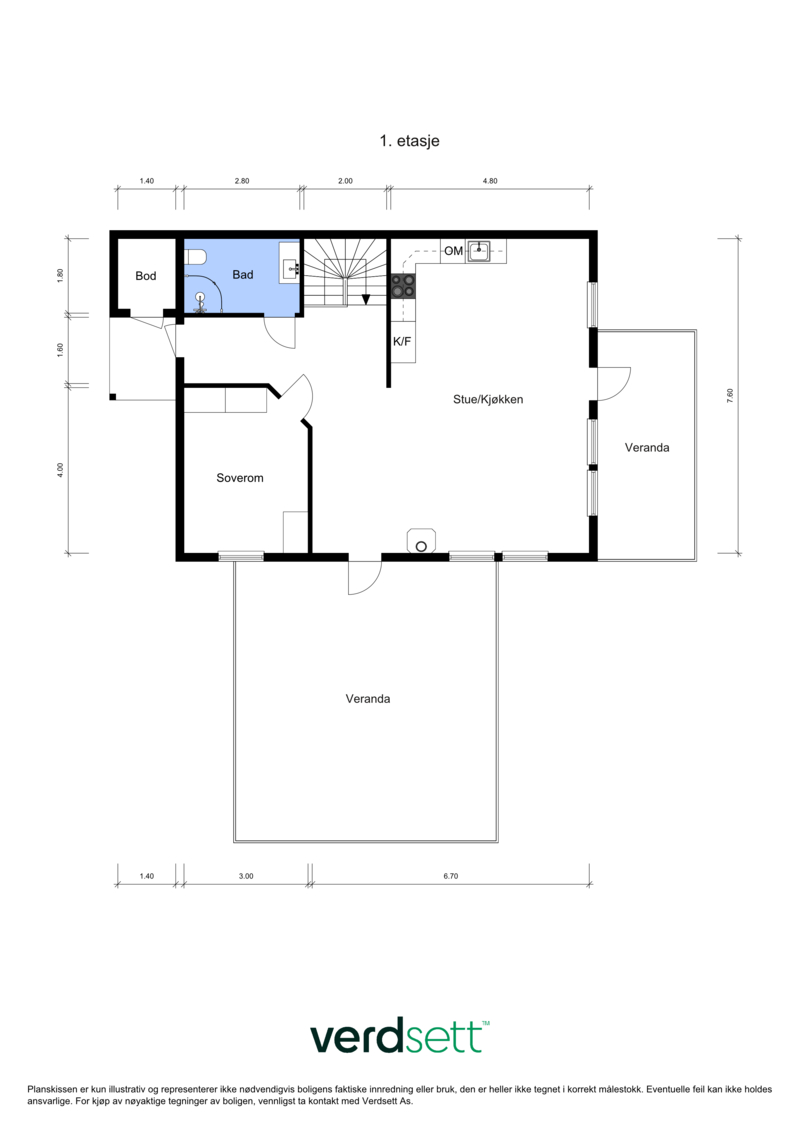- Plantegning 2.etg - 