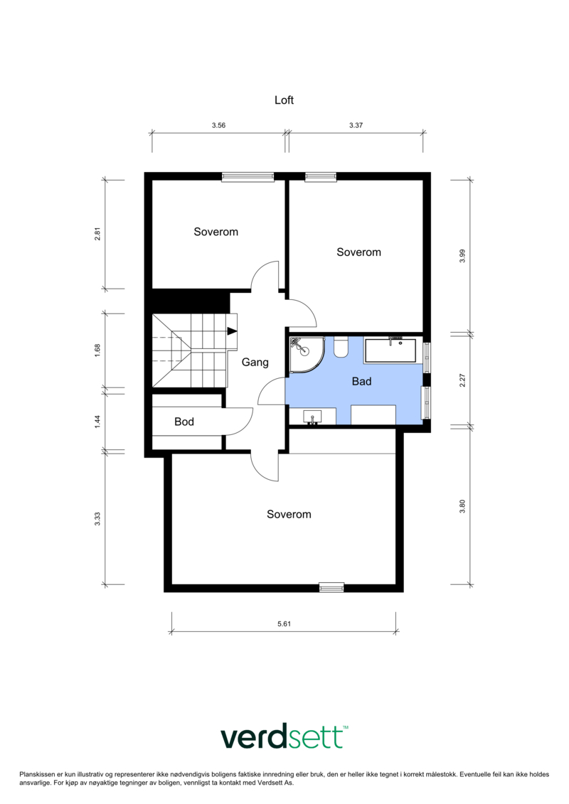 - Plantegning loft -