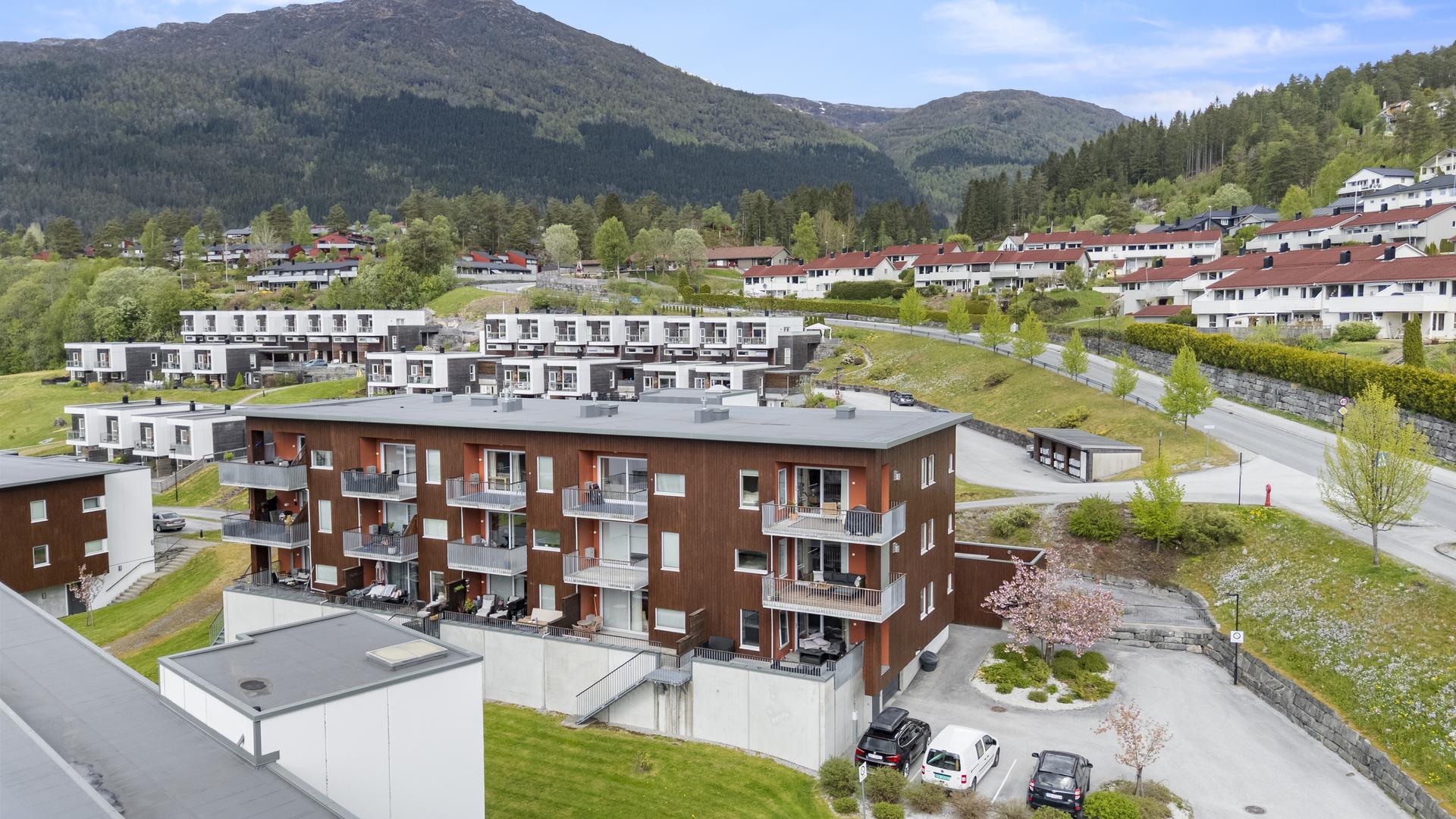 - Til tross for at en bor sentralt har en naturen i umiddelbar nærhet. Det er bla. kort vei til Dagsturhytten og Viefjellet -