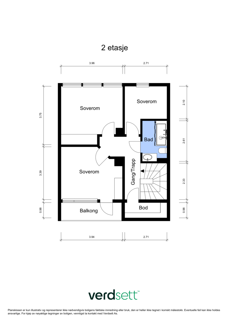 - Plantegning 2.etg - 
