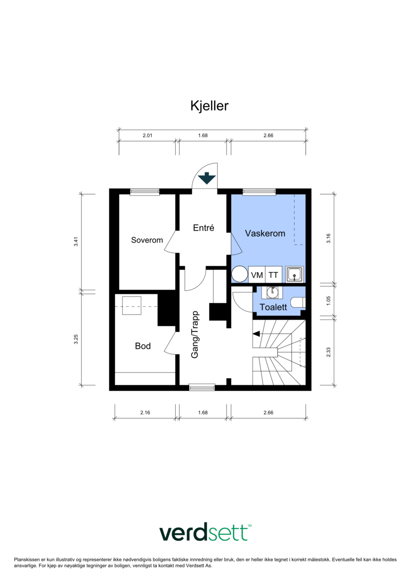- Plantegning kjeller -