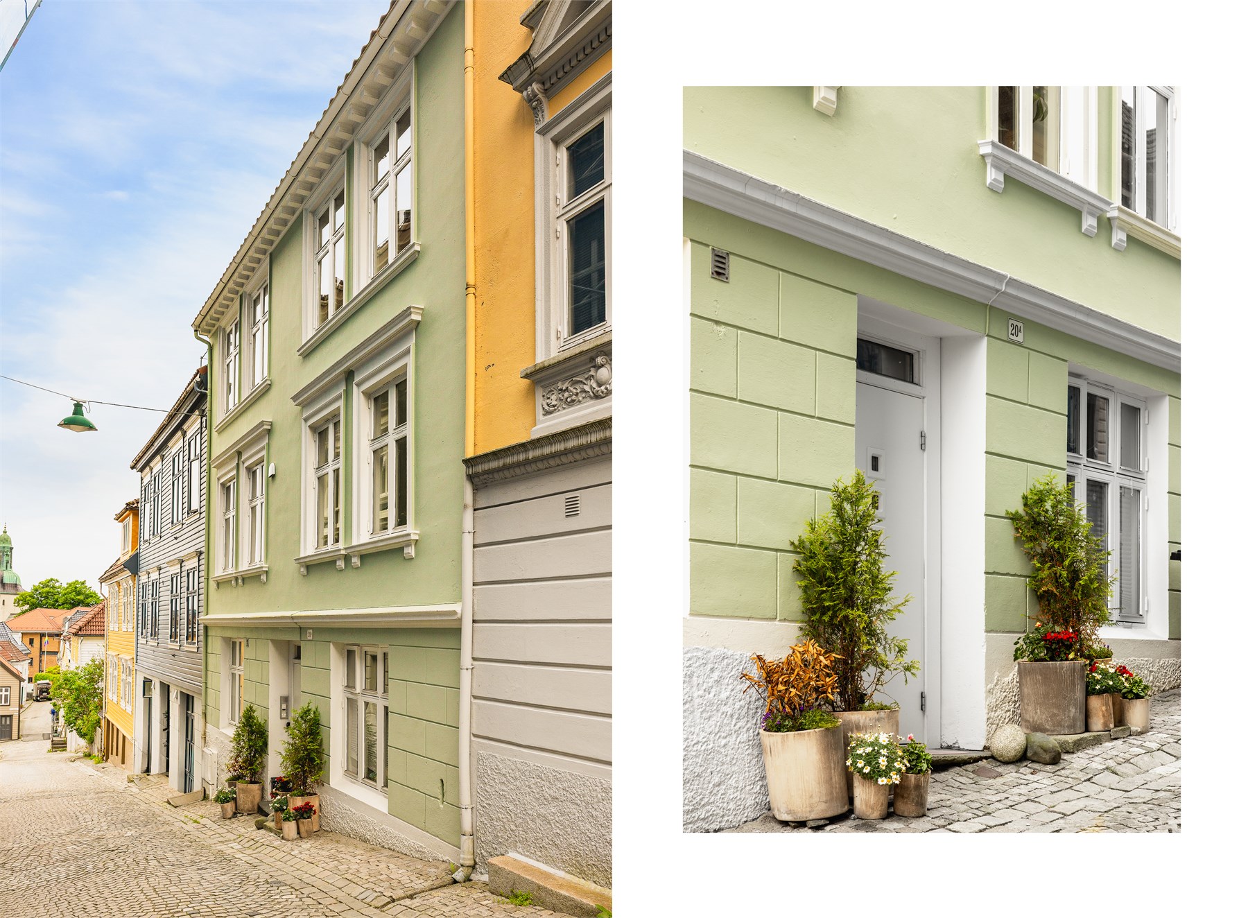 Skivebakken er en av de små, idylliske gatene som gir Bergen sin helt særegne karakter. Brosteinsgater, historisk bebyggelse og en rolig atmosfære skaper en unik ramme rundt hverdagen.