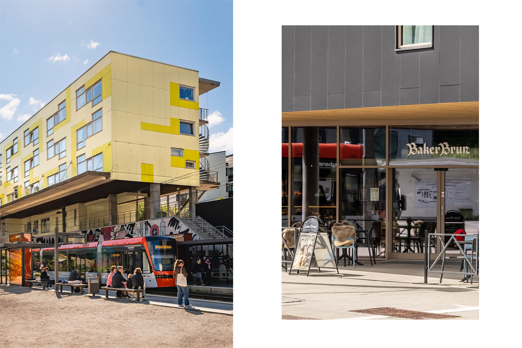Leiligheten ligger kun 250 meter fra bybanestoppet på Fantoft og banen tar deg til alt av restauranter, butikker og folkeliv i Bergen sentrum på et drøyt kvarter.