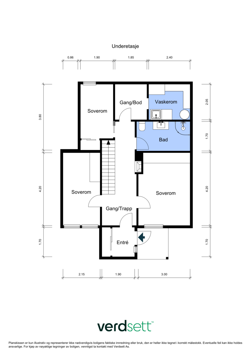 - Plantegning 1. etg - 