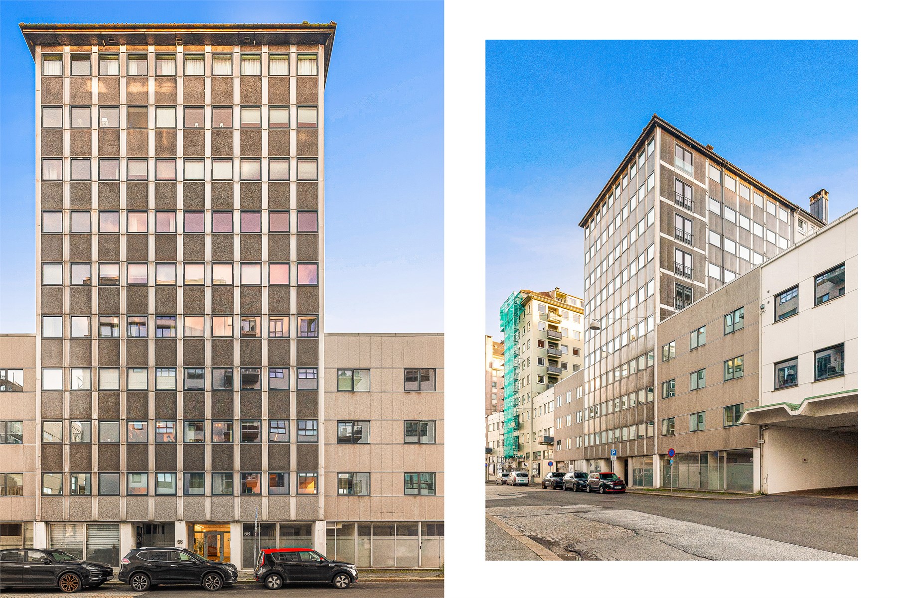 Sameiet består av 36 boligseksjoner, i tillegg til næringsseksjoner.