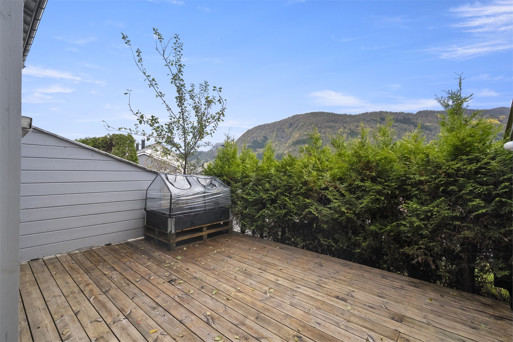 - Nordøstvendt terrasse på 13m² -