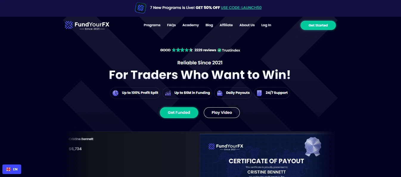 Fund Your FX – Best for Disciplined Traders