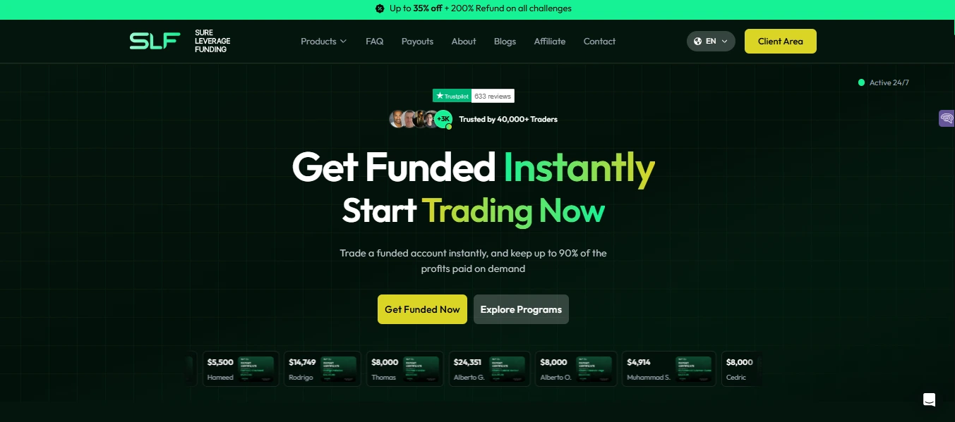 Sure Leverage Funding – Best for Fast Payouts