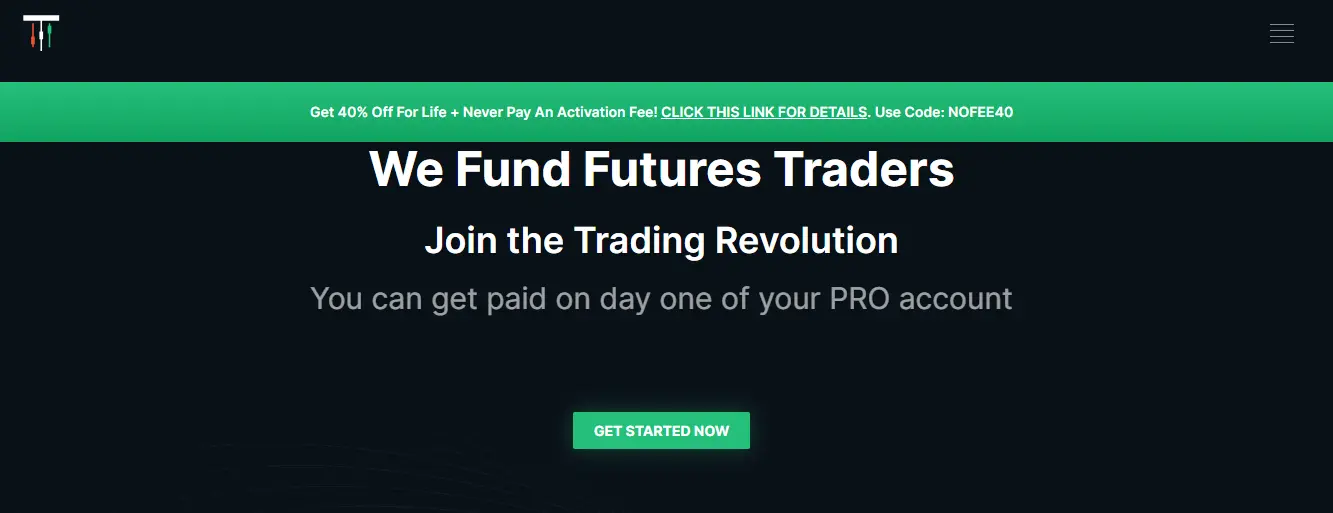 Take Profit Trader homepage