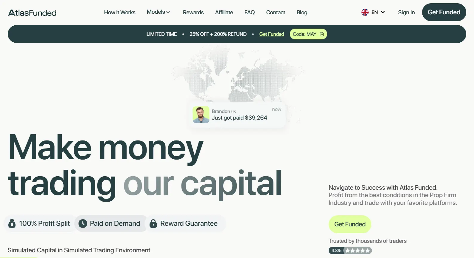 AtlasFunded — Best Overall
