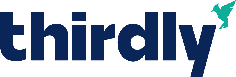 Thirdly company logo with the text 'thirdly'
