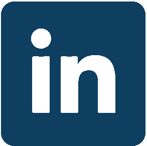 Linkedin logo blue