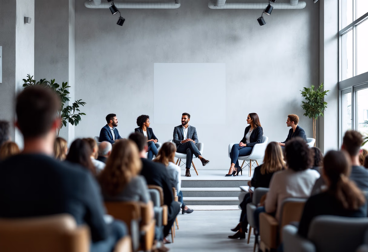image of a tech conference (for a space tech)