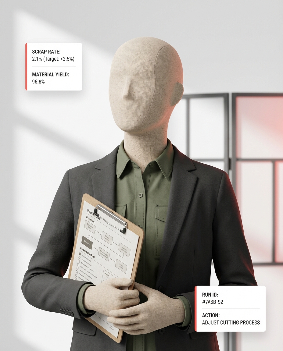 Waste Reduction Tracker - Minimize scrap and material waste