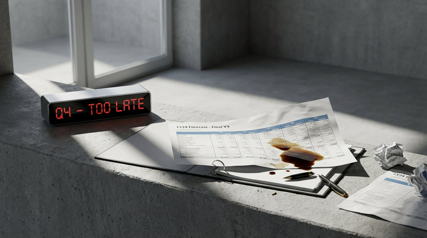 Static Forecasting: Spreadsheet models don't update with business reality, making projections stale the moment you share them