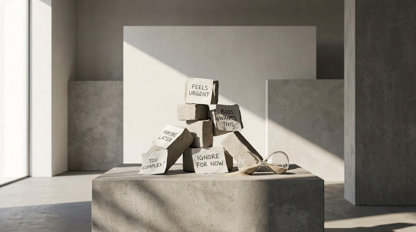 Subjective Debt Prioritization: Technical debt decisions are based on opinions instead of data showing actual complexity and business impact