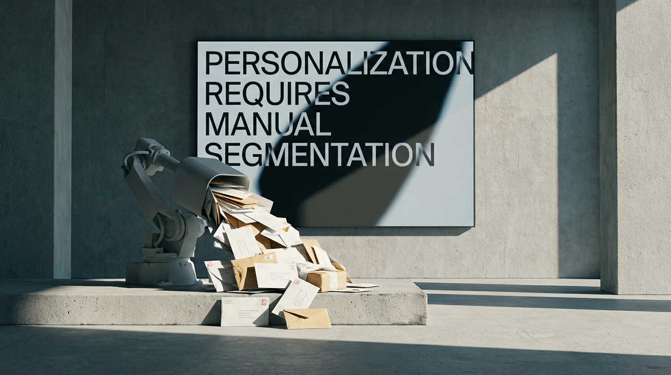 Generic Messaging at Scale: Personalization requires manual segmentation and custom content that most teams can't resource