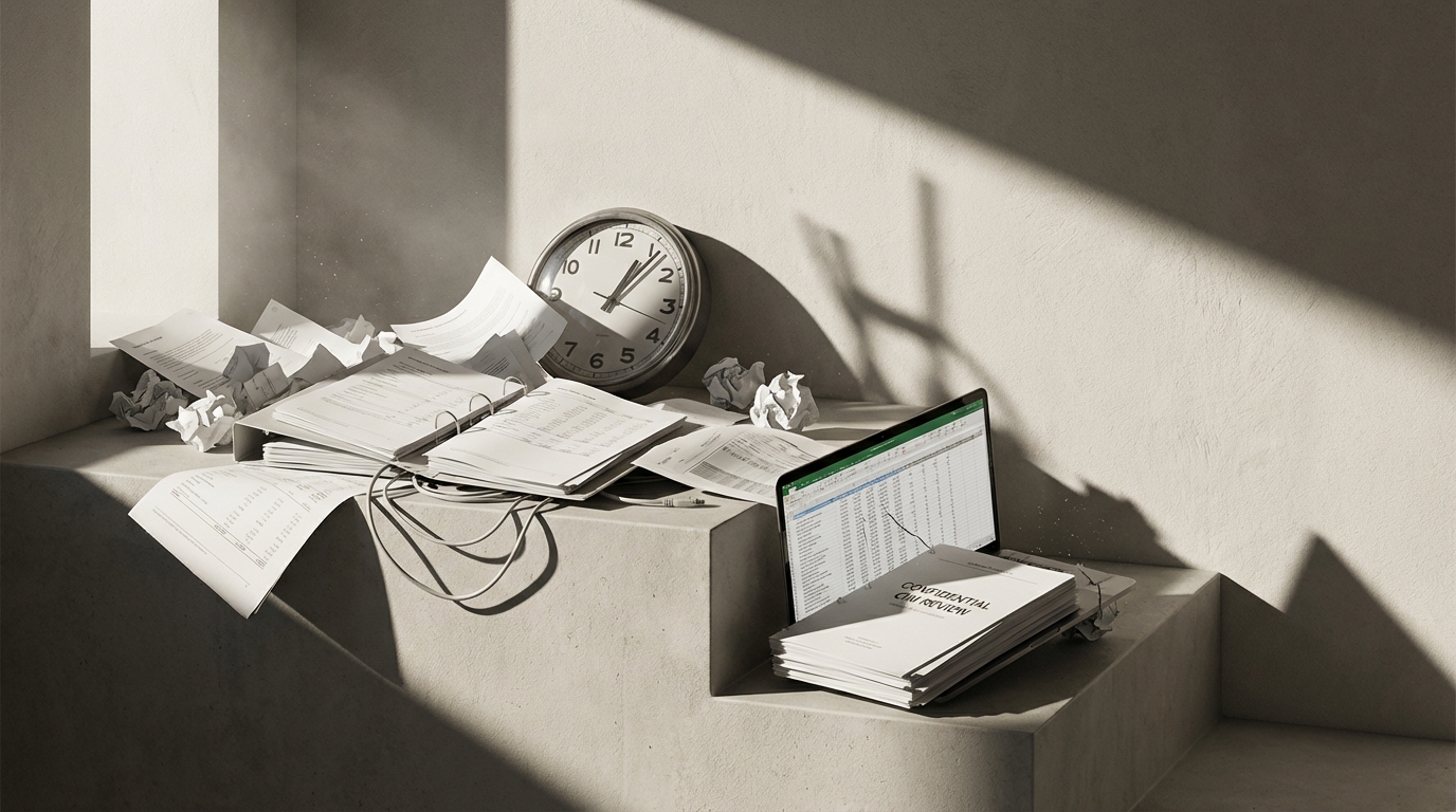 Manual Due Diligence: CIM review, contract analysis, and financial deep-dives eat weeks of partner time and slow deal velocity