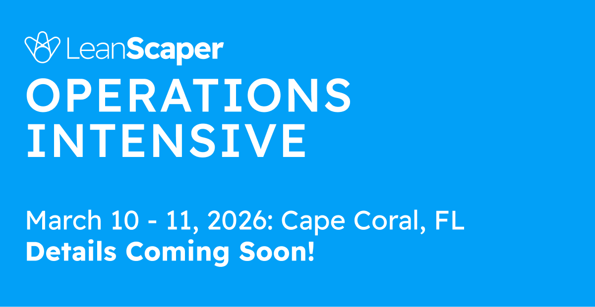 LeanScaper Operations Intensive '26